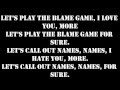 Kanye West ft. John Legend - Blame Game (Lyrics)