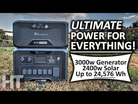 BLUETTI AC300 3000w Modular B300 LiFePO4 Battery Solar Generator FULL REVIEW | BEST Power Station