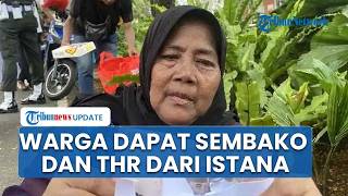 Open House Lebaran di Istana, Warga Antusias Terima Sembako dan Uang Rp200 Ribu THR Idul Fitri