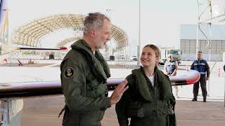 Vuelo de Instrucción de S.A.R. la Princesa de Asturias junto a S.M. el Rey