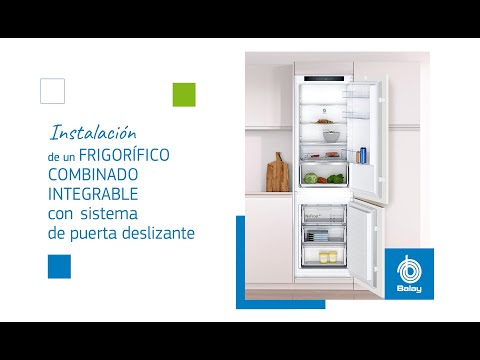 Cómo instalar un frigorífico combinado integrable con puerta deslizante