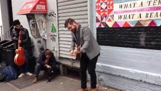 &#39;Don&#39;t Carry It All&#39; -- Colin Meloy (the Decemberists) Busking In Brooklyn