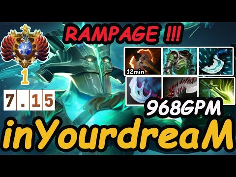 inYourdreaM  Total Domination 968GPM Full item RAMPAGE !!! [Juggernaut ] | Dota2 7.15