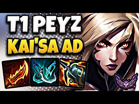 T1 Peyz Kai'Sa vs Sivir [ ADC ] Patch 25.24 Ranked Korea