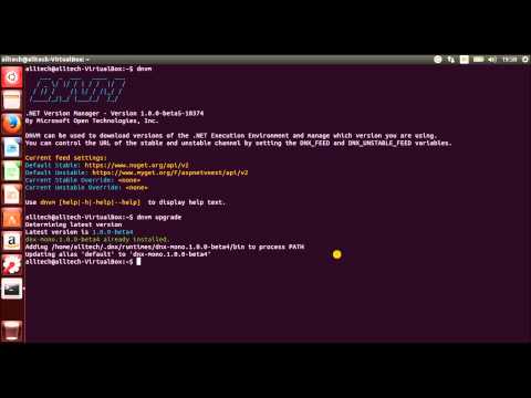 ubuntu upgrade net version manager to get dnx