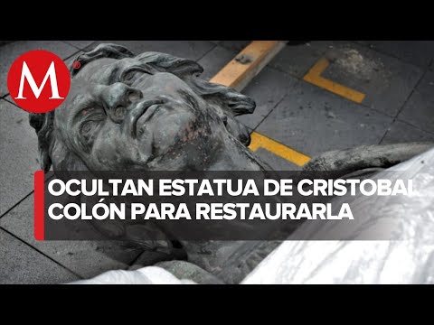 INAH: La estatua de Cristóbal Colón, en un sitio secreto