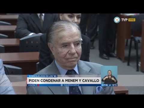 Visión 7 - Piden condenar a Menem y Cavallo
