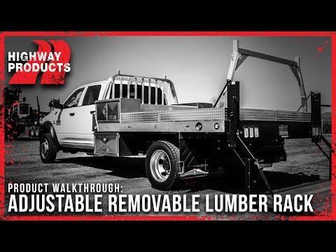 Highway Products | Adjustable Removable Lumber Rack