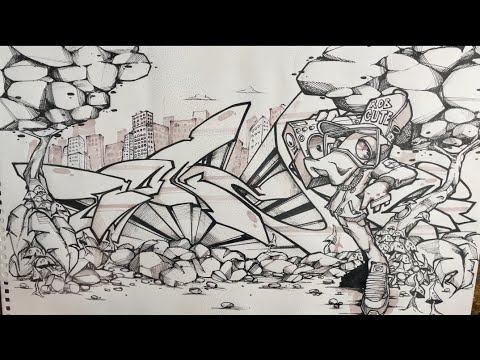 Anleitung – Wie BONZAI seine Graffiti-Blackbook-Werke erstellt