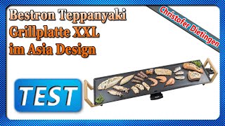 Bestron Teppanyaki Grillplatte XXL im Asia Design