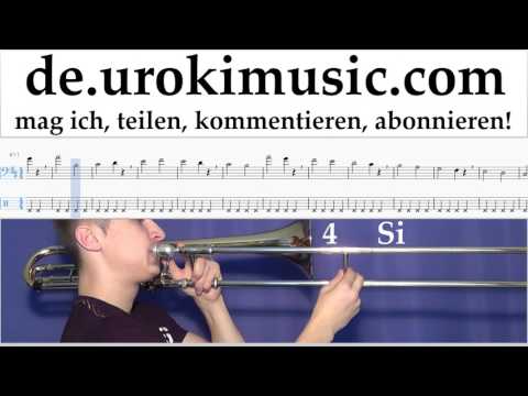 Posaune Lernen The Chainsmokers & Coldplay - Something Just Like This Tabulatur Teil#1 Übungen um