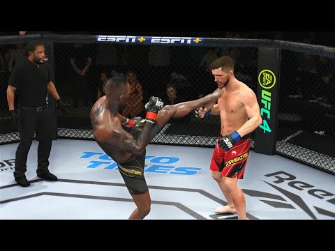 Israel Adesanya vs Edmen Shahbazyan Full Fight EA Sports UFC 4