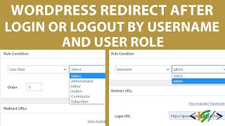 WordPress Redirect After Login and Logout by Username and User Role | Redirection Rules