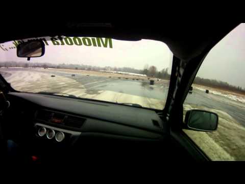 Mervin/Paweł Ferdek - Mitsubishi Lancer Evo VIII - WLTA 2012 I runda - przejazd 1. - 18.02.2012 r.