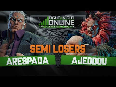 【Semi Losers】VFM Arespada ( Urien ) vs Ajeddou ( Akuma ) - Fight Night Online 2017