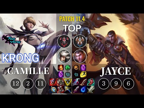 RNW KronG Camille vs Jayce Top - KR Patch 11.4