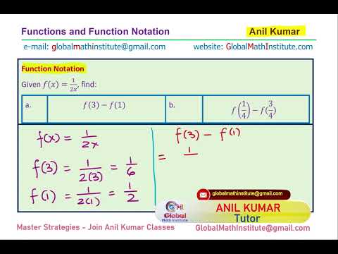 Function Notation Example Evaluate Mcr3u