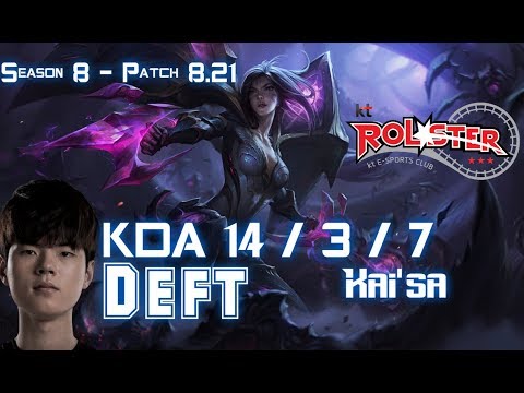 KT Deft KAI'SA vs JHIN ADC - Patch 8.21 KR Ranked