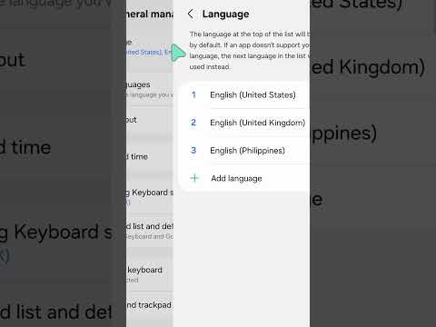 How To Change The System Language on Samsung Galaxy #androidsettings #androidphone #howto
