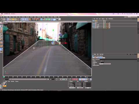 Simple camera mapping in Maxon 4D