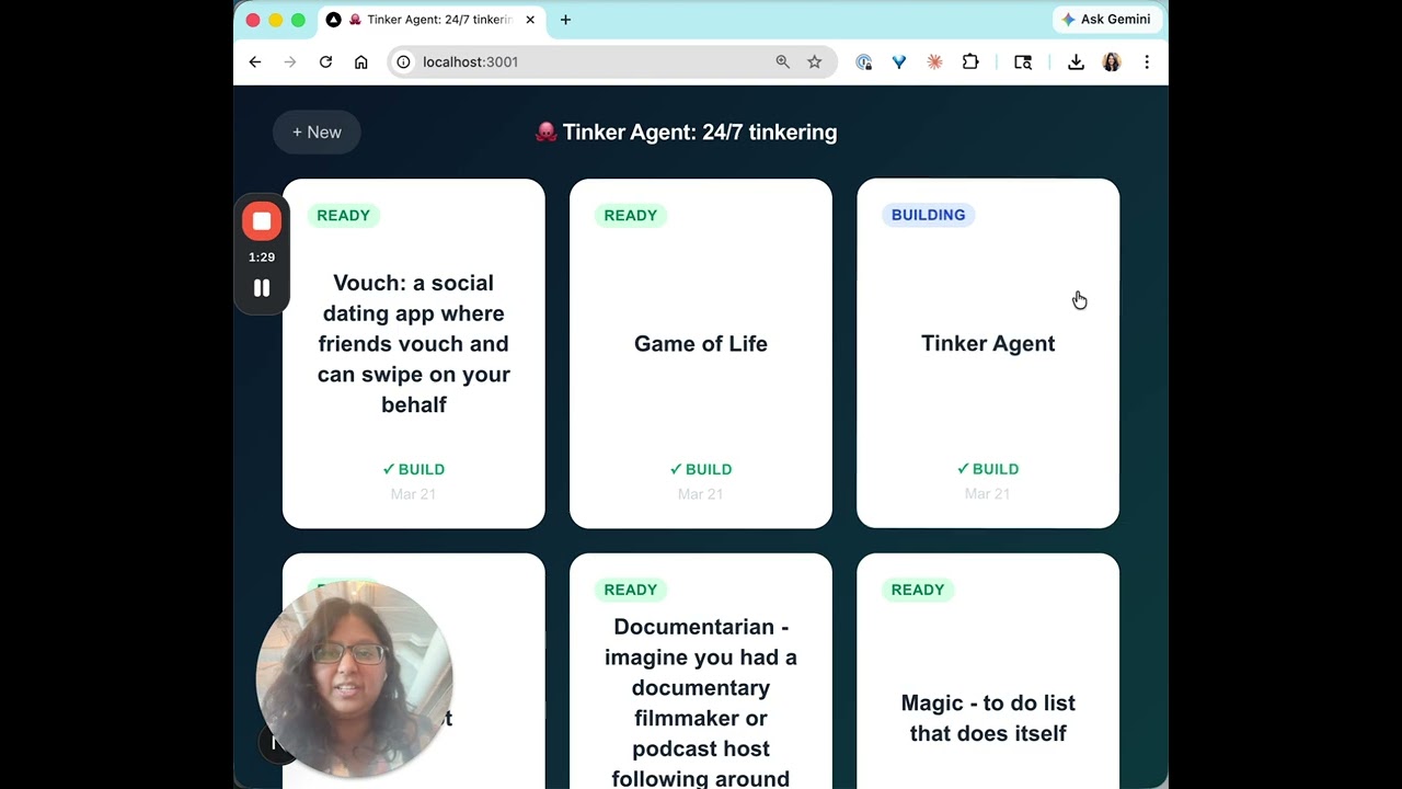 Tinker Agent project preview