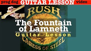 Download lagu RUSH 'The Fountain of Lamneth' GUITAR LESSON [Caress of Steel] mp3