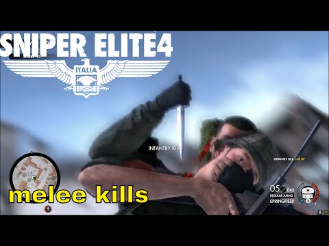 Melee Kills Sniper Elite 4