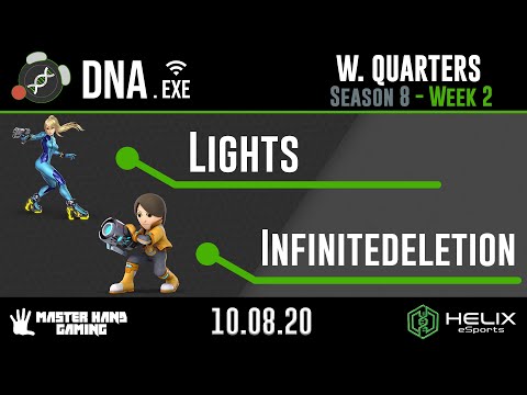 DNA.EXE S8:W2 - Lights (Zero Suit Samus) Vs. Infinitedeletion (Mii Gunner) - W Quartefinals