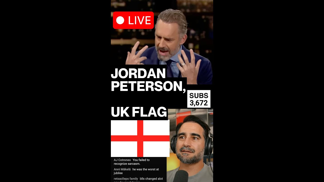 Jordan Peterson, England UK FLAG, ICE - October 5, 2025 – Evening LIVE