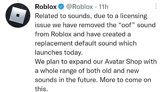 ROBLOX DELETED THE OOF SOUND!!! Say R.I.P in comments 😰