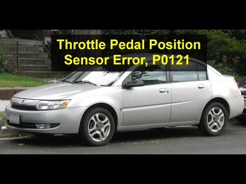 Throttle position sensor location in the Saturn Aura.