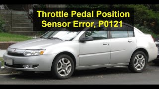 How to replace the gas pedal, throttle pedal position sensor, in the Saturn Ion, error P0121  - VOTD