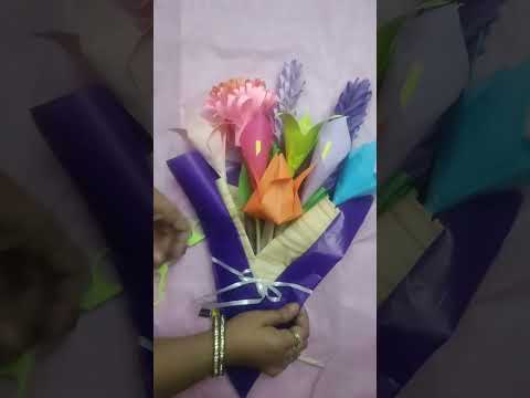 How to make a stunning paper flower bouquet | Guldasta | DIY gift ideas