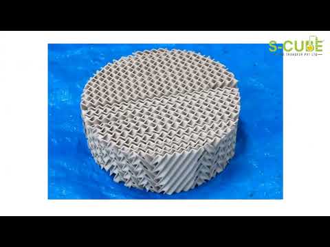Ceramic structured packing, for industrial, capacity: 2.5 kl