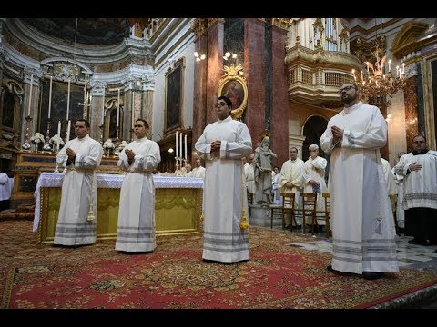 Quddiesa tal-Ordinazzjoni Djakonali, fil-Katidral tal-Imdina