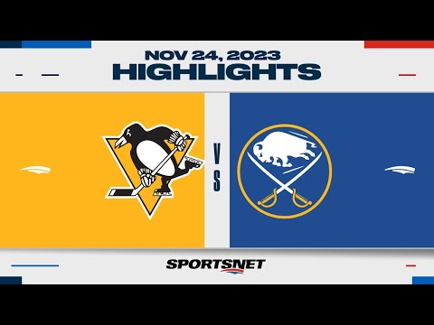 NHL Highlights | Penguins vs. Sabres - November 24, 2023
