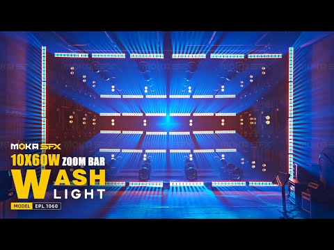 MOKA SFX 10x60W LED Zoom Beam Wash Moving Head Bar Stage Light