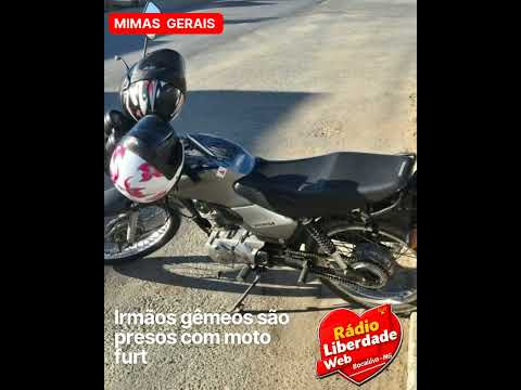 Irmãos gêmeos são presos com moto furtada em Januária