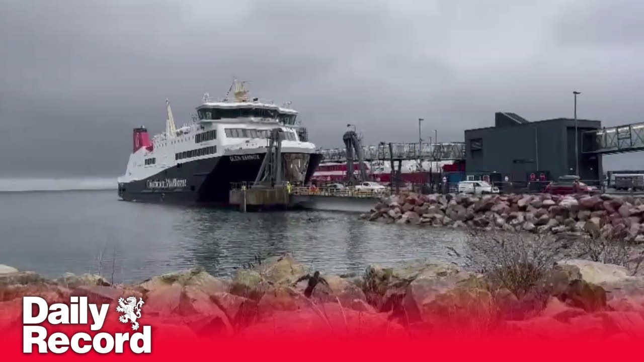 CalMac ferry Glen Sannox makes its first official sailing