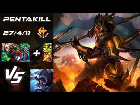 JUNGLE Jarvan IV vs Talon [PENTAKILL] - EU Grandmaster Patch 25.24