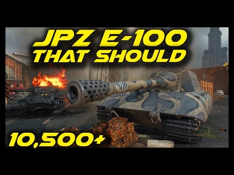 ► World of Tanks: JagdPanzer E-100 10,500+ Damage Epic Battle - JagdPanzer E-100 Gameplay