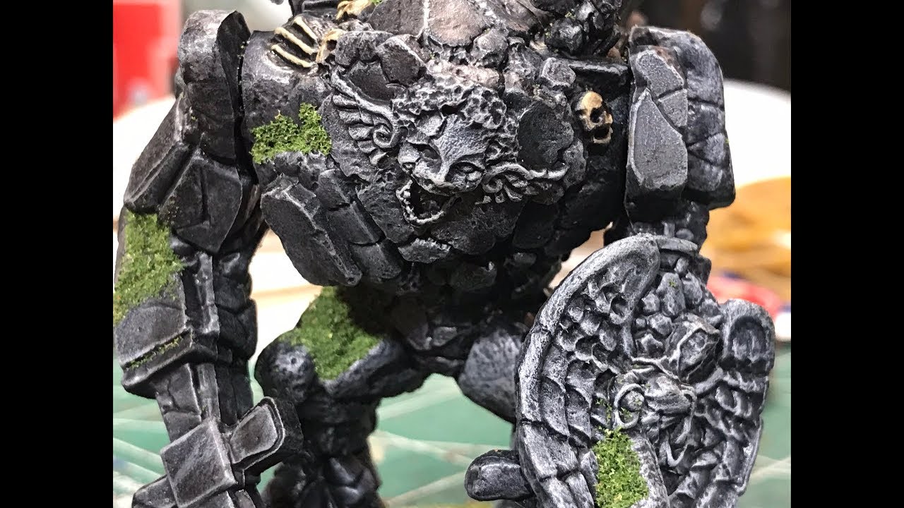 Painting Graveyard Golem from Reaper Bones