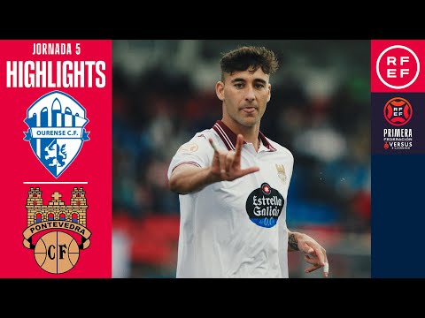 Resumen #PrimeraFederación | Ourense CF 1-2 Pontevedra CF | Jornada 5 | Temporada 2025/26
