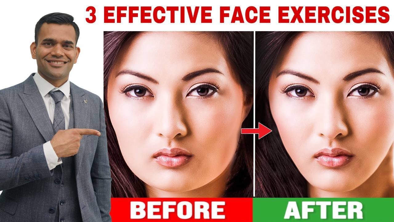3 Effective Face Exercise | Slim Down Your Face With 3 Simple Exercises - Dr. Vivek Joshi