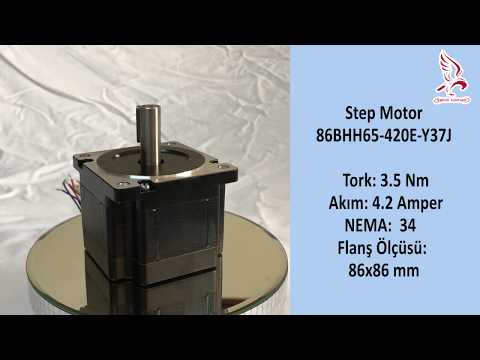 Nema 34 Step Motor 3.5 Nm - Video