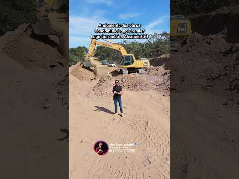 Andamento das obras do Condominio Lago Premier no Lago Corumbá 4 em Alexânia/GO