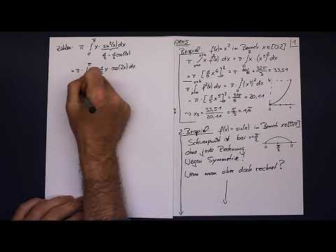 Integralrechnung - Teil 13.2.3 - Schwerpunkt eines Rotationskörpers