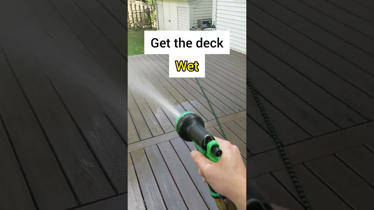 Tip - How to Clean composite decking quickly