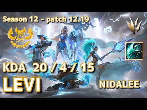 【NAサーバー/D1】GAM Levi ニダリー(Nidalee) VS キンドレッド(Kindred) JG - Patch12.19 NA Ranked【LoL】
