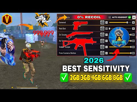 Free Fire Headshot Setting After Ob51 Update 2026⚡Best Sensitivity Settings ⚙️| Sensitivity Setting 